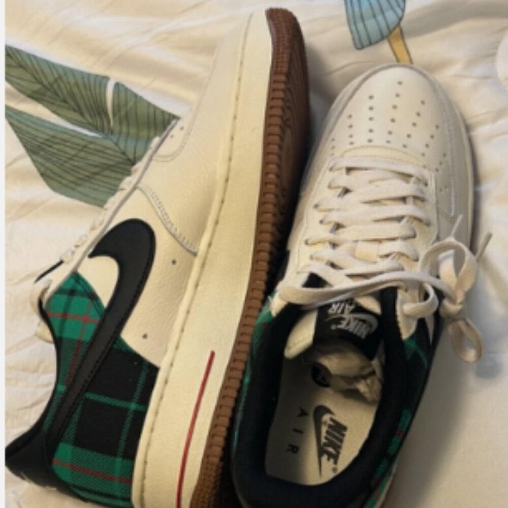 Nike Air Force 1 '07 LX Low Ivory Stadium Green Plaid